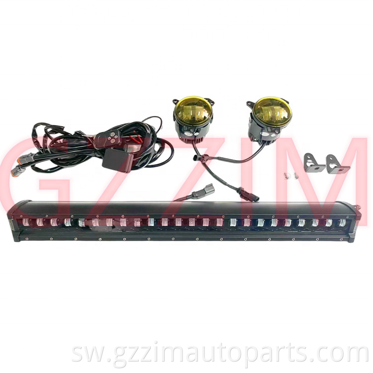 Abs Plastic Led Front Grille Lamp Kits Waterproof Amber Led Grille Light For Defender 20211